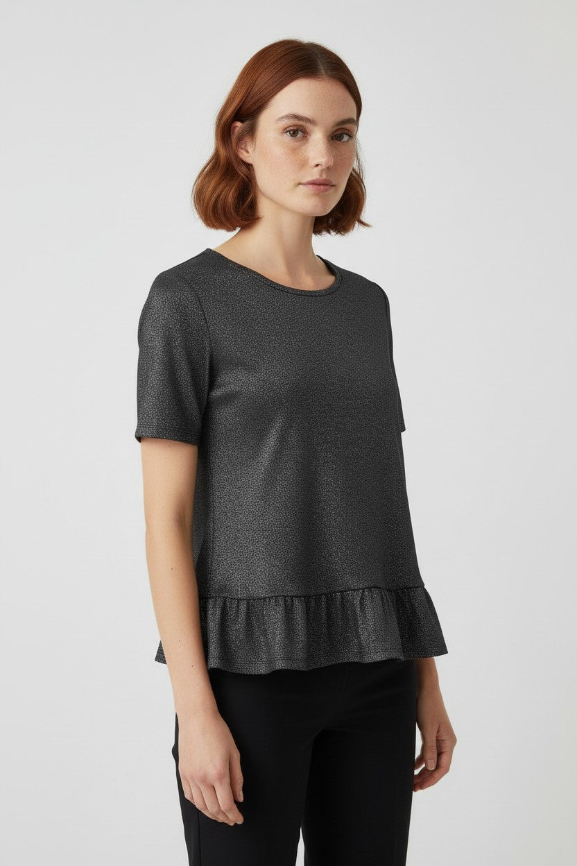 ESPRIT Damen Peplum Top Grau Größe XL