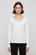 ESPRIT Damen Top Weiß Größe L