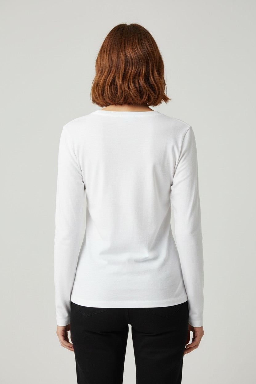 ESPRIT Damen Top Weiß Größe L
