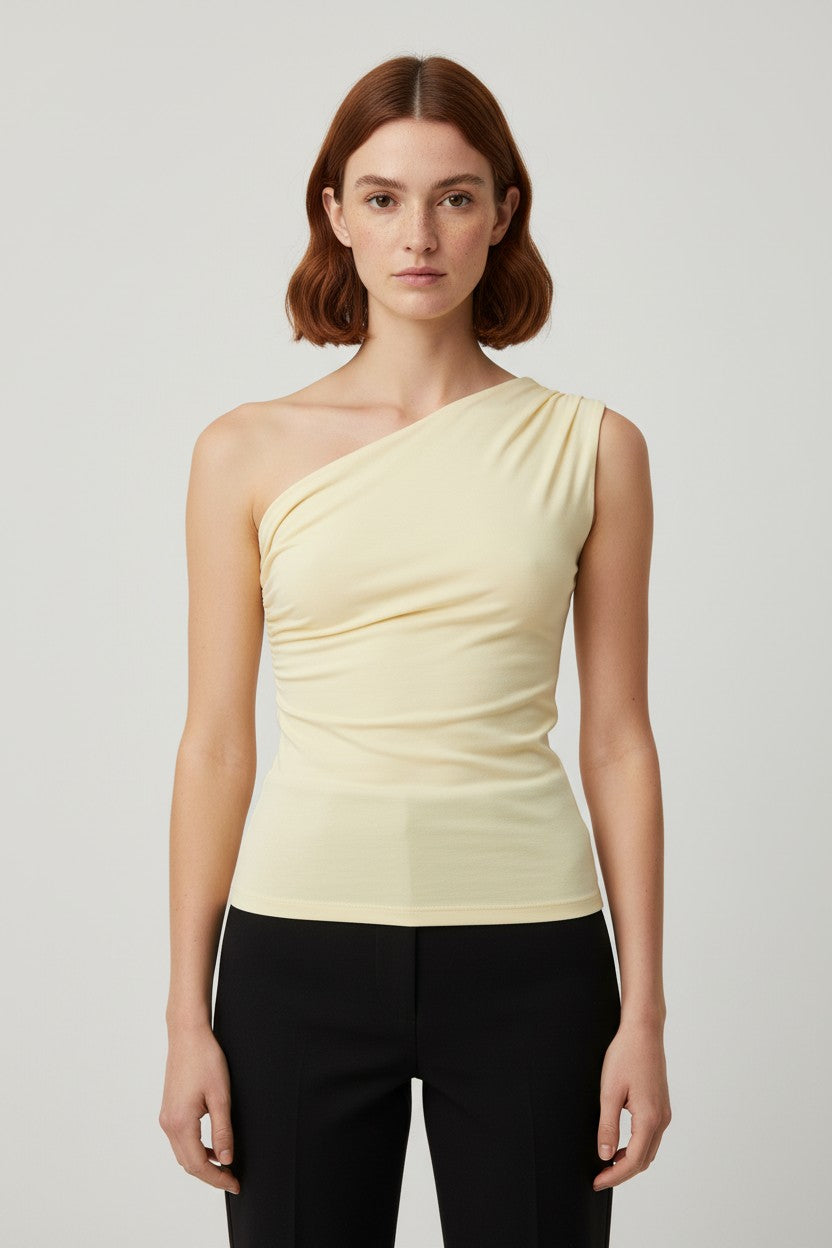Gina Tricot Damen Top Gelb Größe S