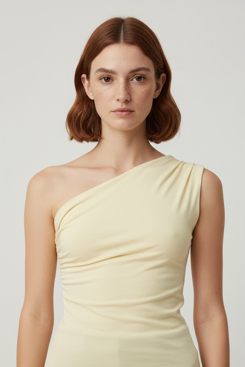 Gina Tricot Damen Top Gelb Größe S