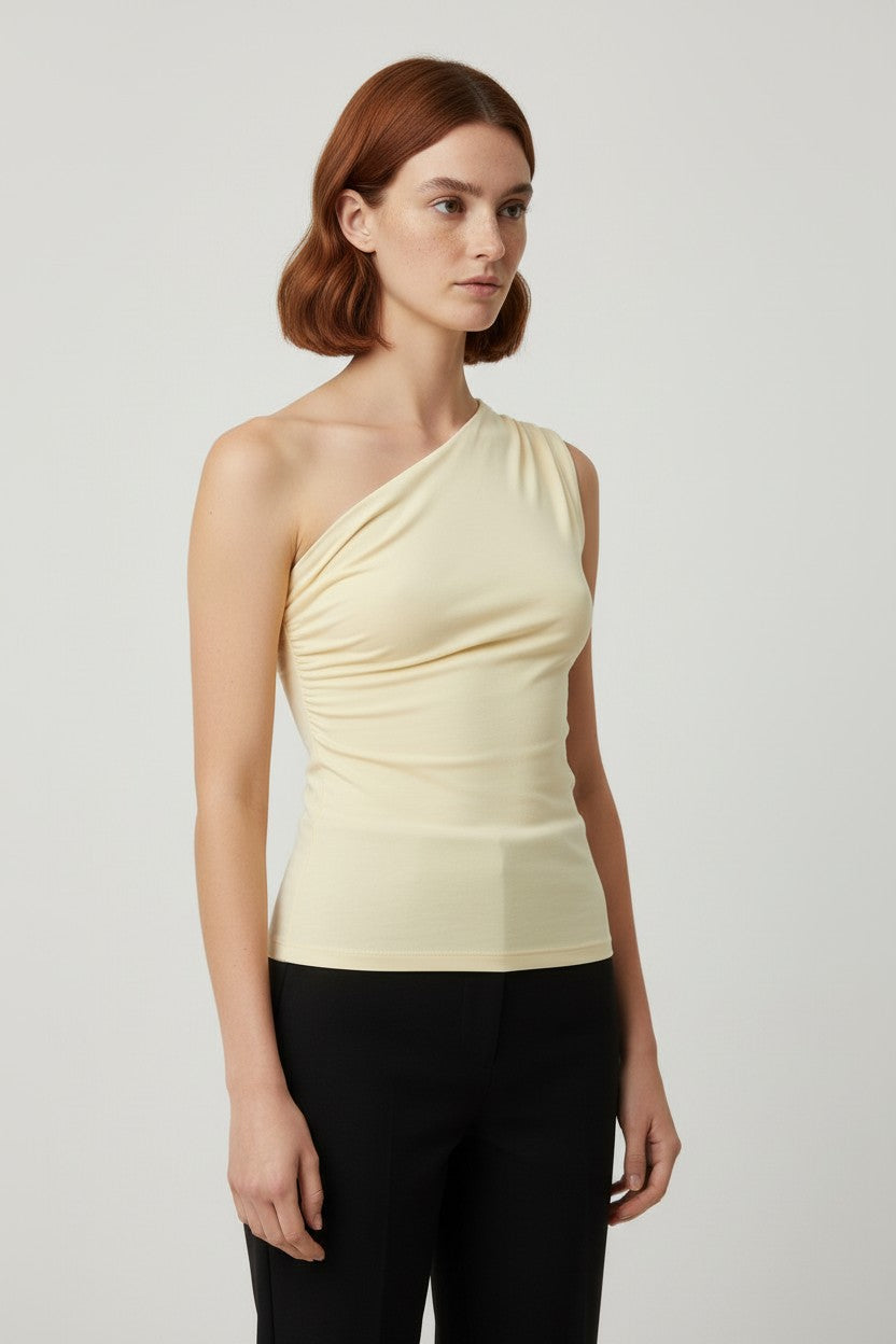 Gina Tricot Damen Top Gelb Größe S