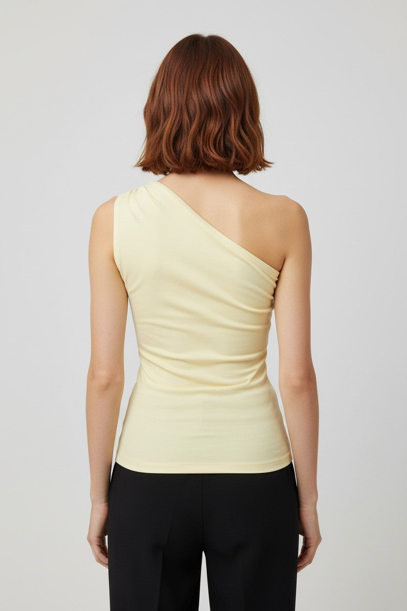 Gina Tricot Damen Top Gelb Größe S