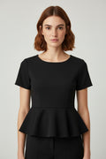 Guess Damen Peplum Top Grau Größe M