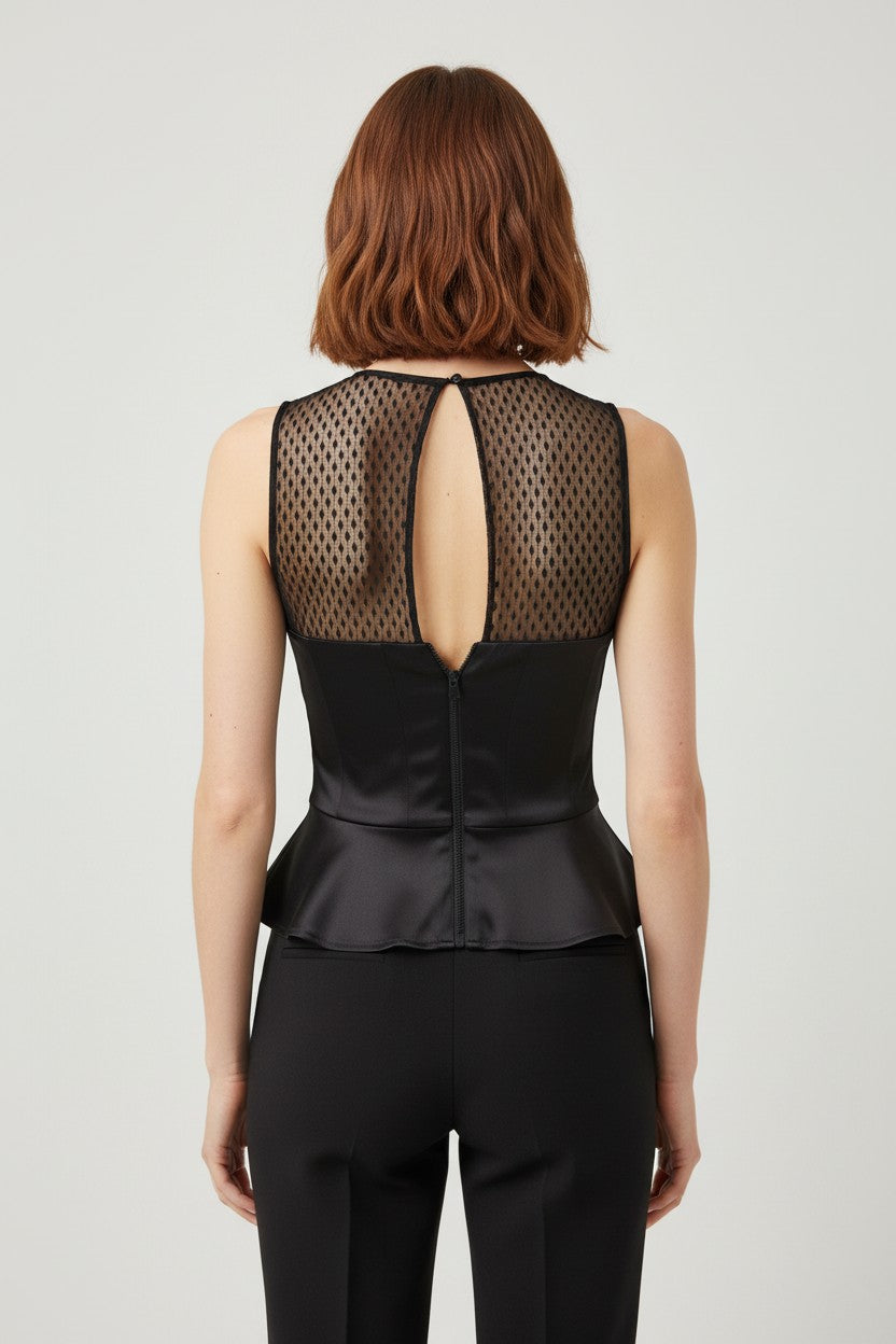 Guess Damen Top Schwarz Größe XS