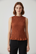 H&M Damen Top Braun Größe XL
