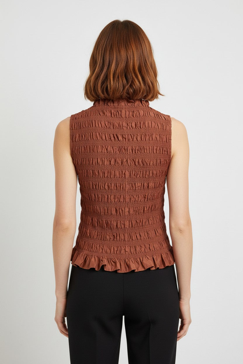 H&M Damen Top Braun Größe XL