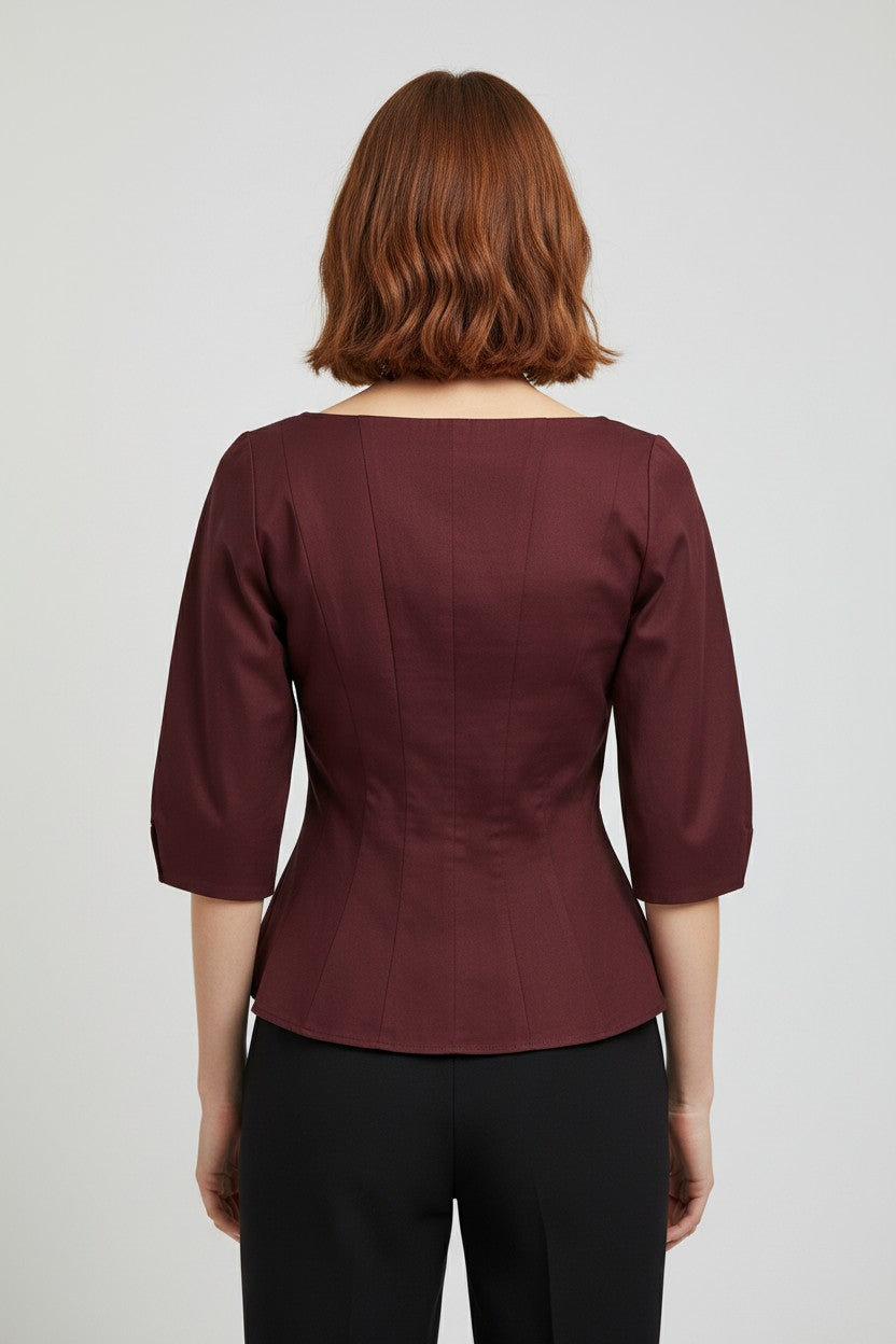 H&M Damen Top Rot Größe M