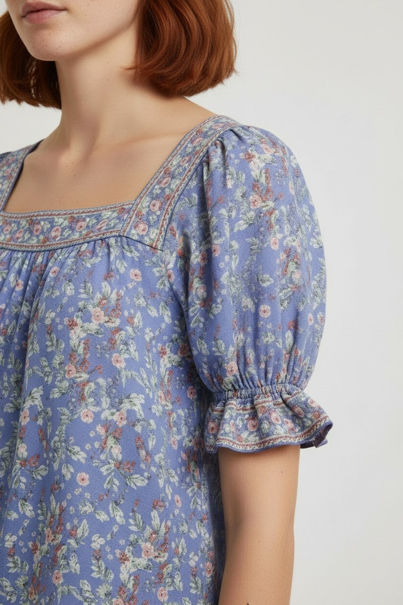 Max Studio Damen Top Blau Mehrfarbig Größe XS