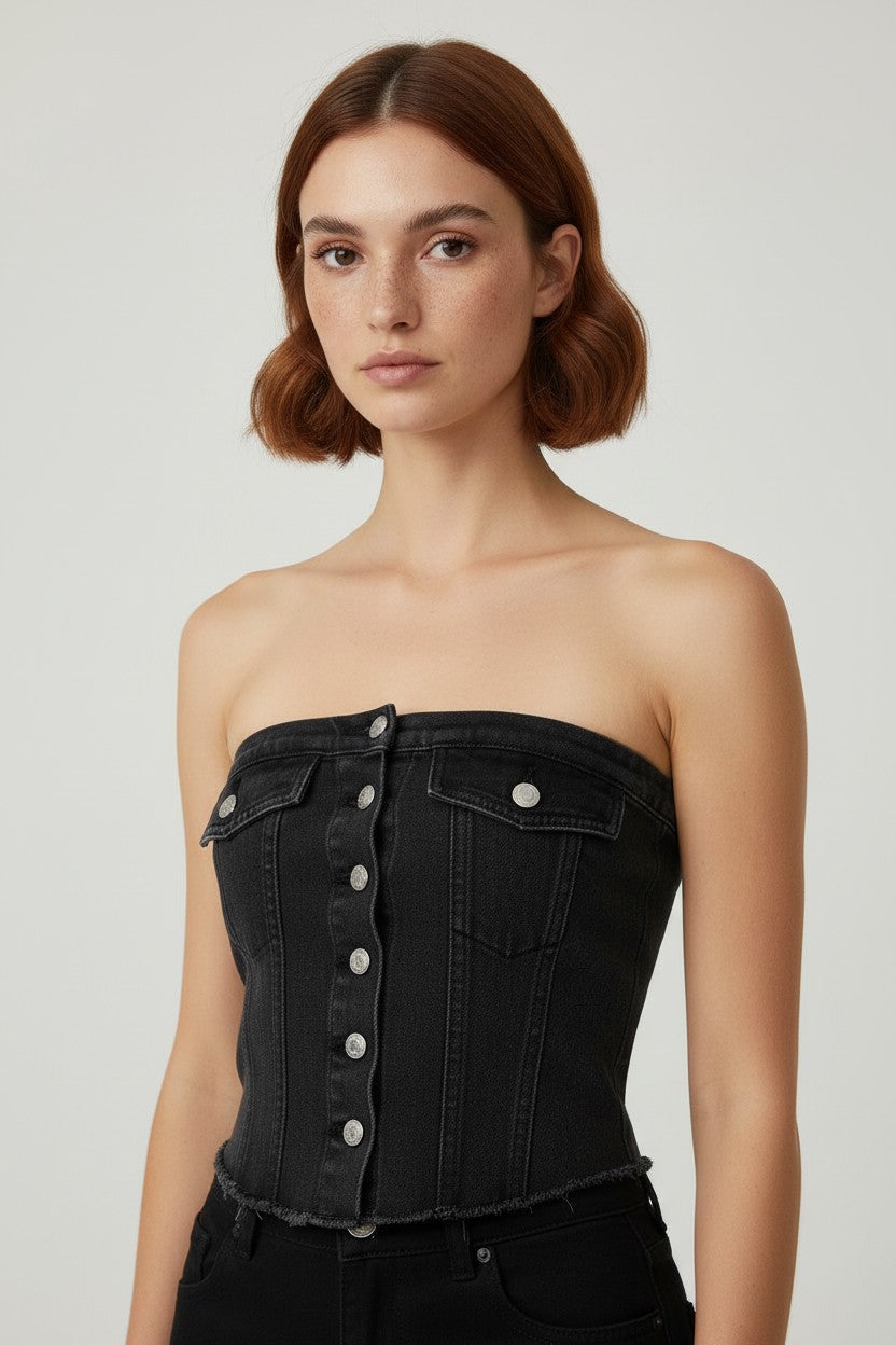New Yorker Damen Top Grau Größe M
