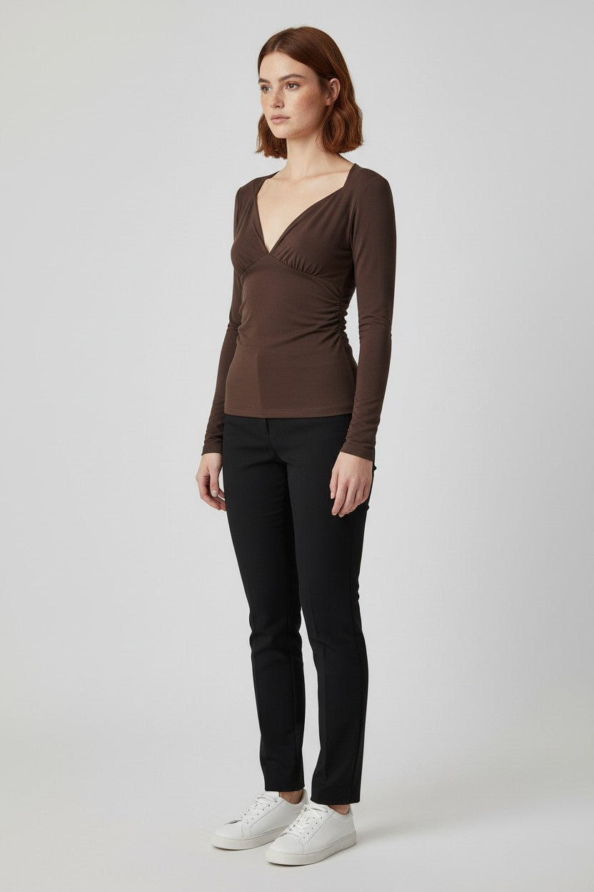 Oh Polly Damen Top Braun Größe XL