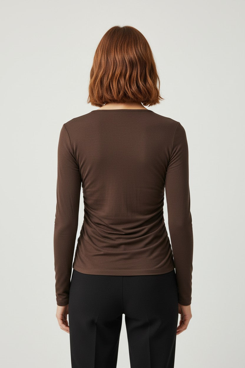 Oh Polly Damen Top Braun Größe XL