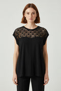 ONLY Damen Top Schwarz Größe XL