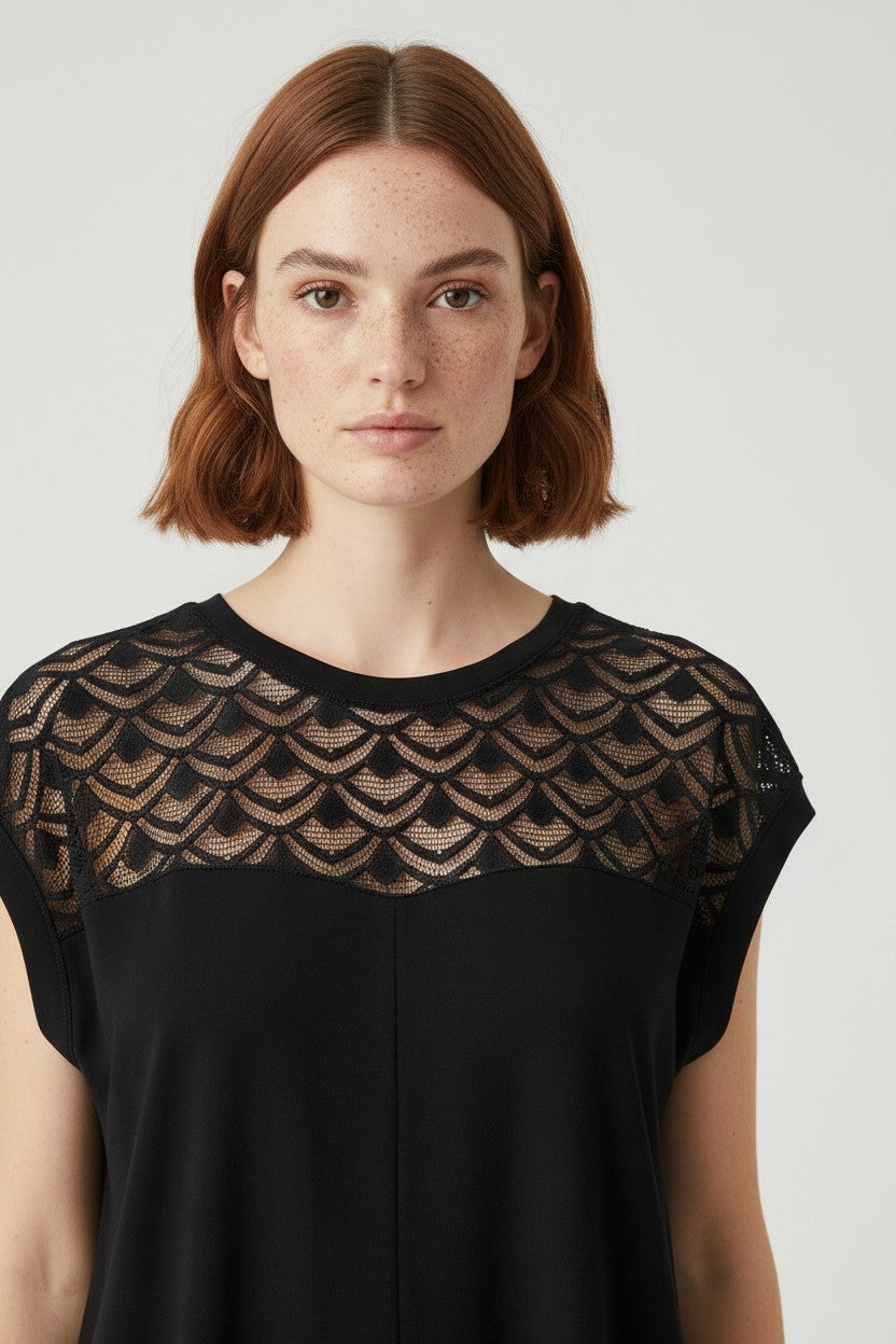 ONLY Damen Top Schwarz Größe XL