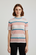Samsøe & Samsøe Damen Top Beige Pink Mehrfarbig Größe XS