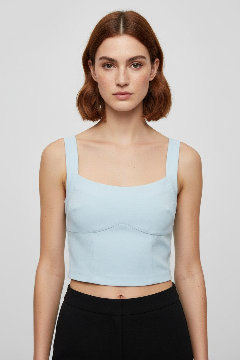 Abercrombie & Fitch Damen Top Blau Größe S