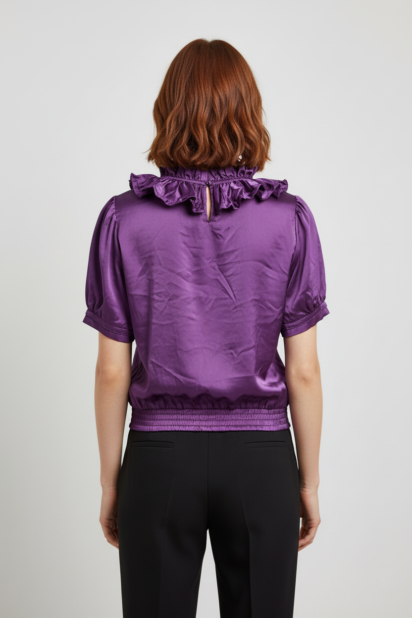 Bcbgmaxazria Damen Top Lila Größe L