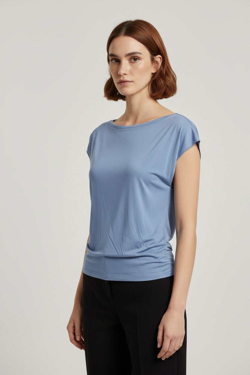 Design by Si Damen Top Blau Größe M/L