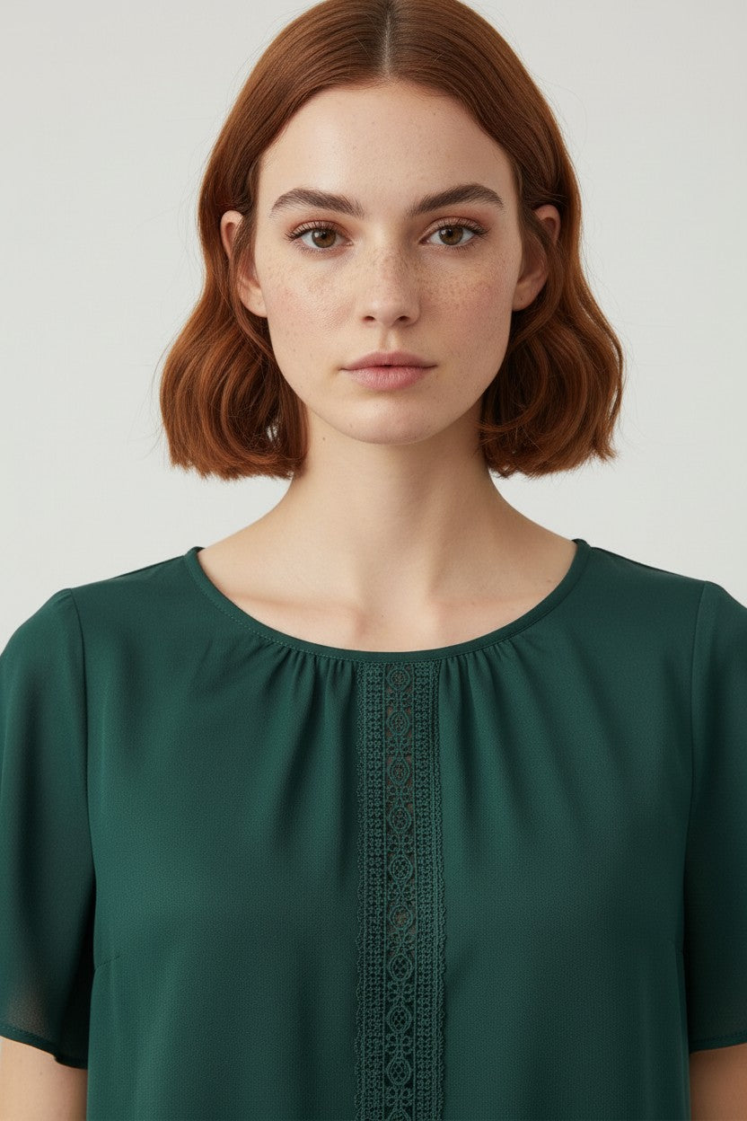 Emery Rose Damen Top Grün Größe XXL