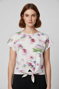 ESPRIT Damen Top Weiß/Mehrfarbig Größe XL