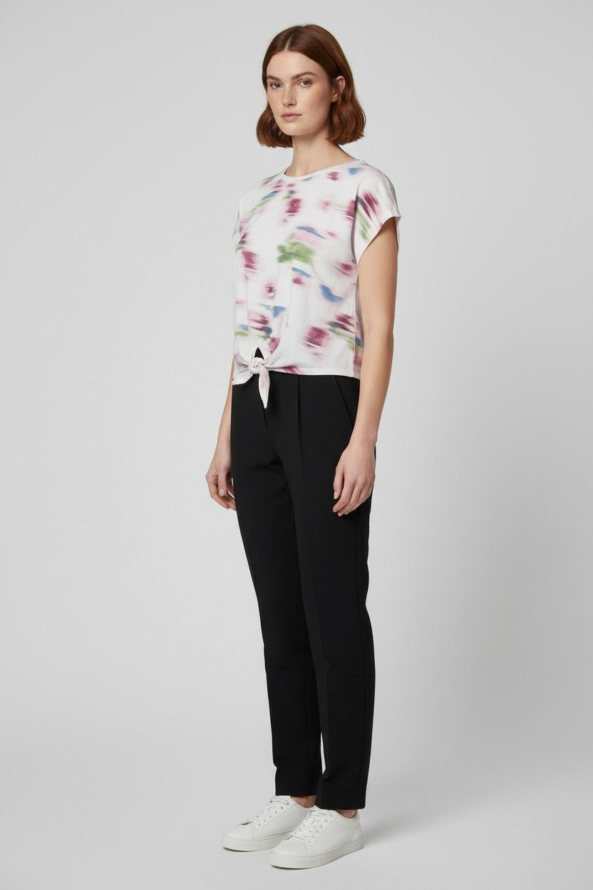 ESPRIT Damen Top Weiß/Mehrfarbig Größe XL