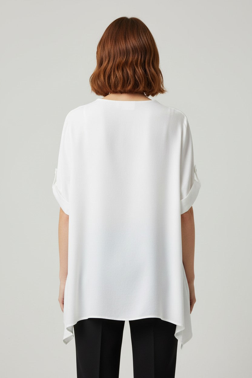 Forcyma Damen Top Weiß Größe XL/XXL