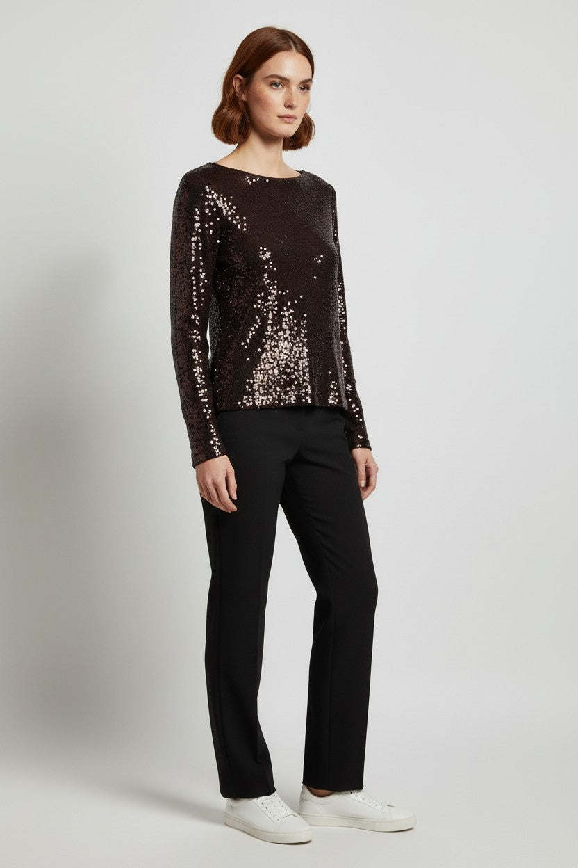 H&M Damen Top Braun Größe XL