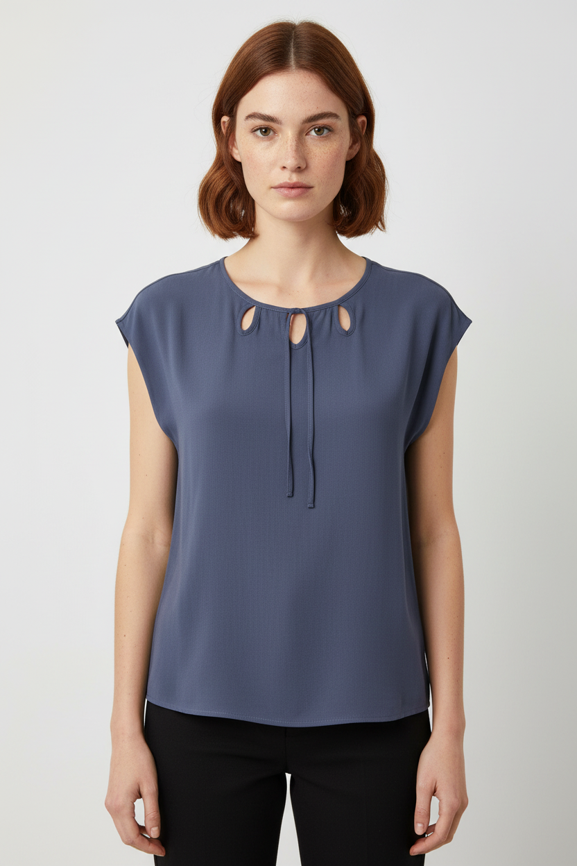 Mexx Damen Top Blau Größe M
