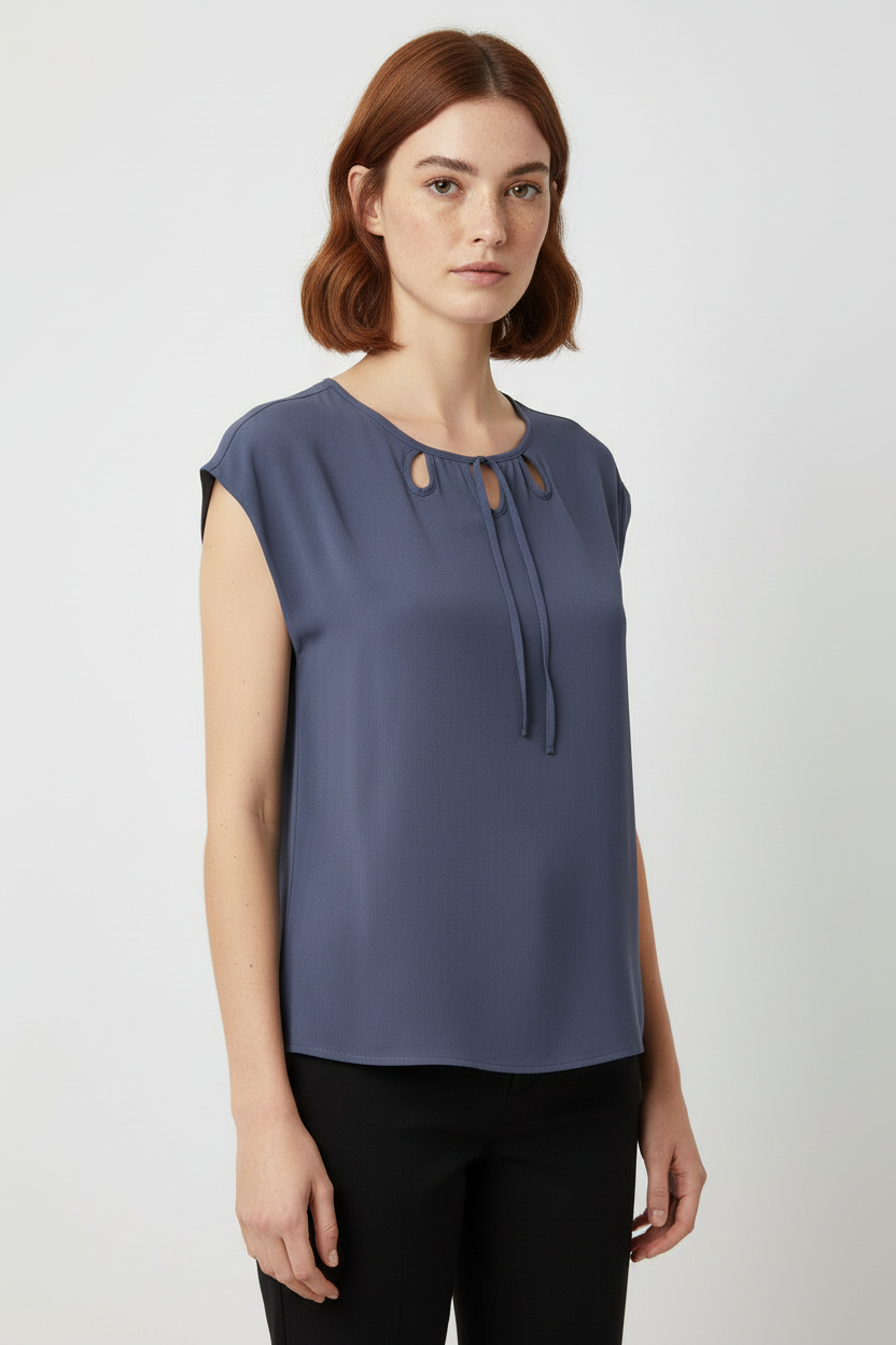 Mexx Damen Top Blau Größe M