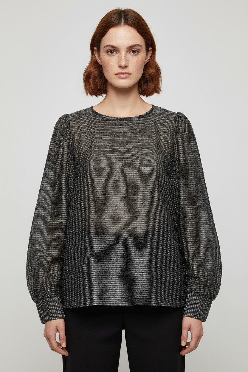 Mos Mosh Damen Top Grau/Gold Größe XL