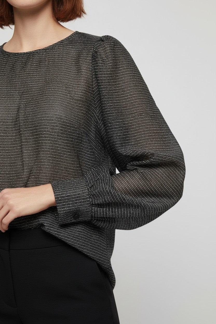 Mos Mosh Damen Top Grau/Gold Größe XL