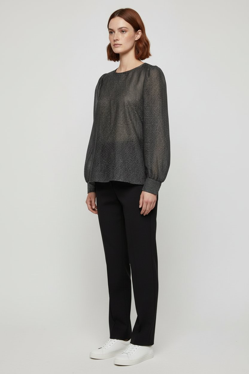 Mos Mosh Damen Top Grau/Gold Größe XL
