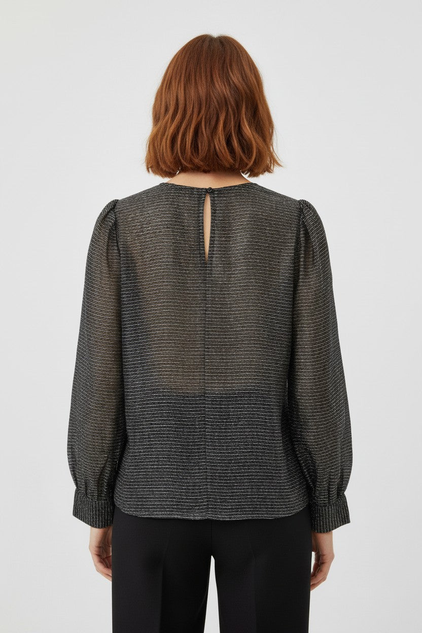 Mos Mosh Damen Top Grau/Gold Größe XL