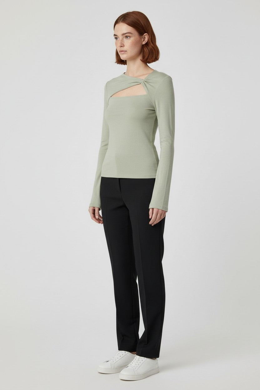 NA-KD Damen Top Grün Größe XL