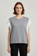 Nike Damen Top Grau Weiß Größe XL