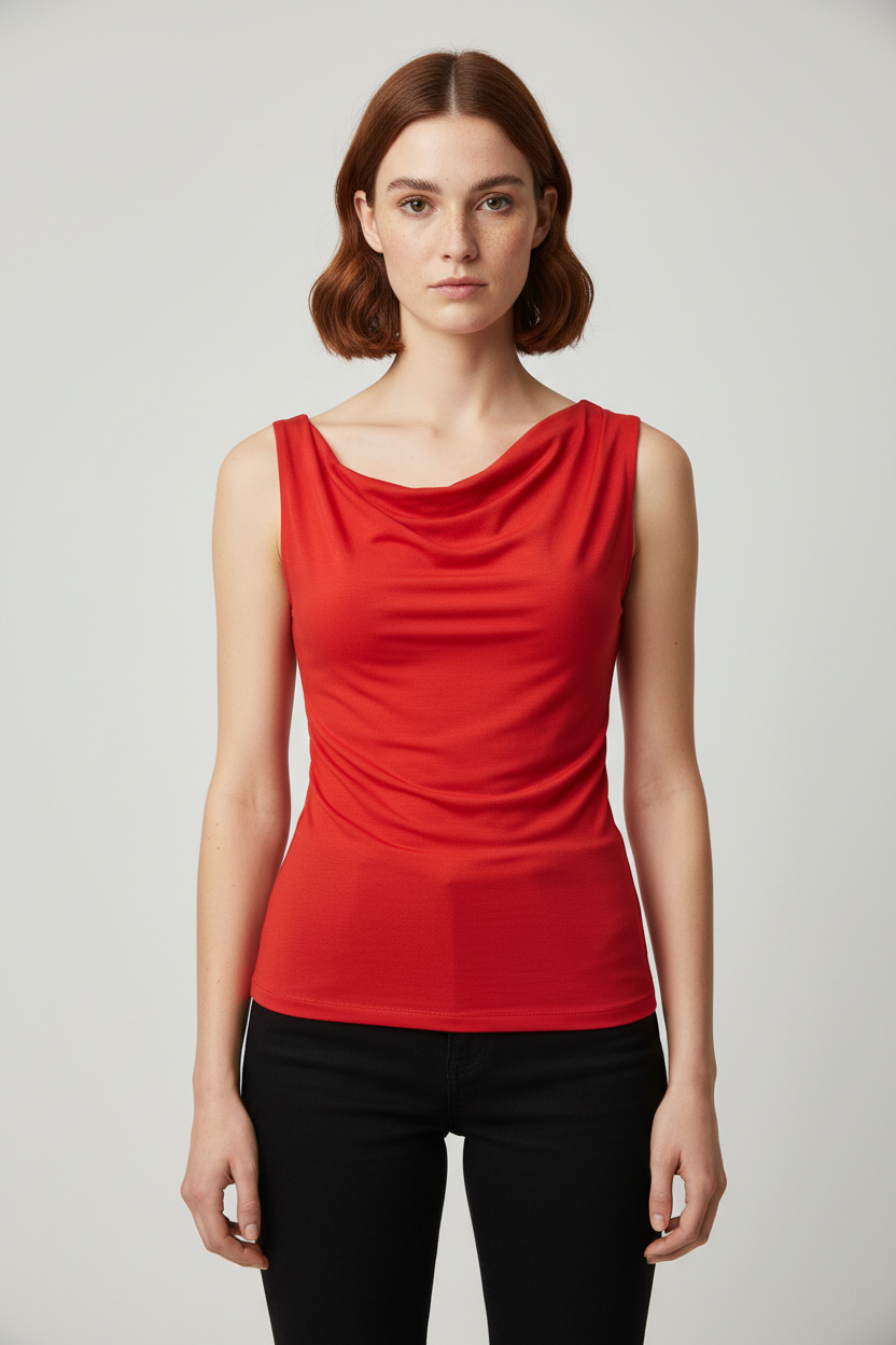 Stradivarius Damen Top Rot Größe S