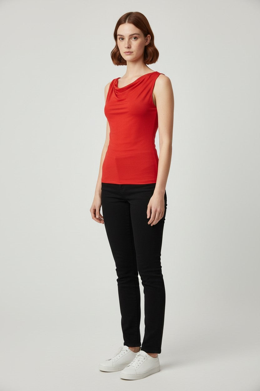 Stradivarius Damen Top Rot Größe S