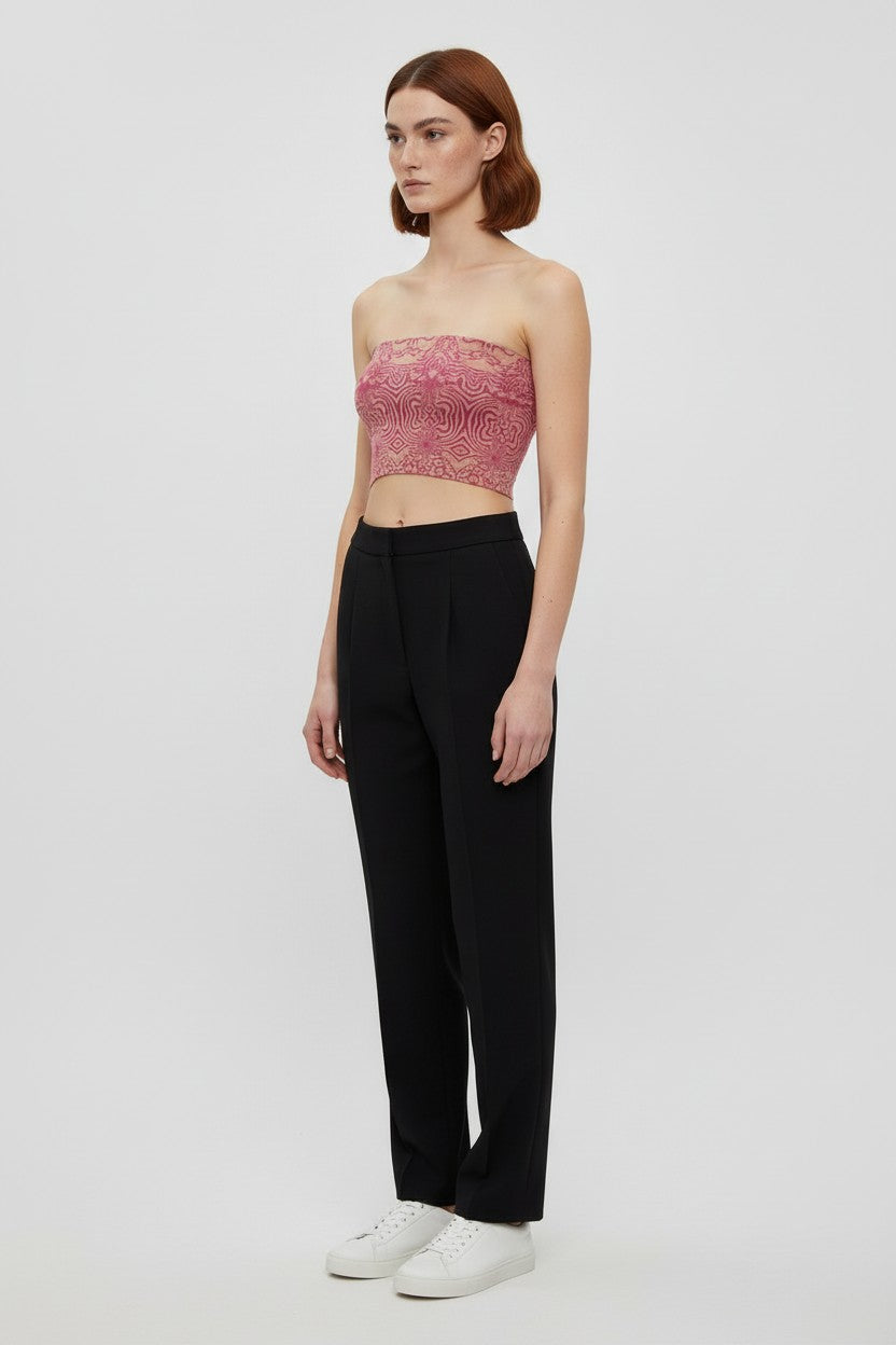 Urban Outfitters Damen Top Pink/Beige Größe XS