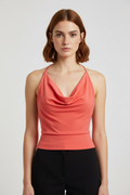 Venderby's Damen Neckholder Top Rot Größe XS/S