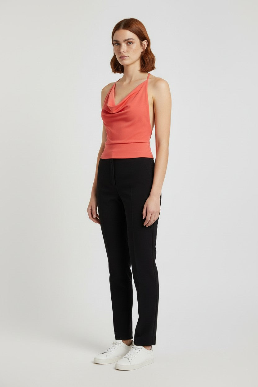 Venderby's Damen Neckholder Top Rot Größe XS/S