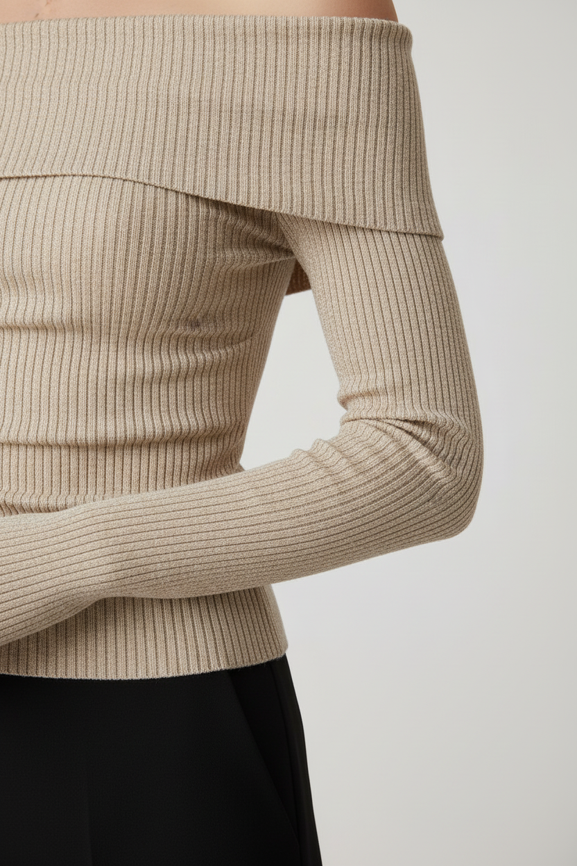 Zara Damen Top Beige Mehrfarbig Größe S