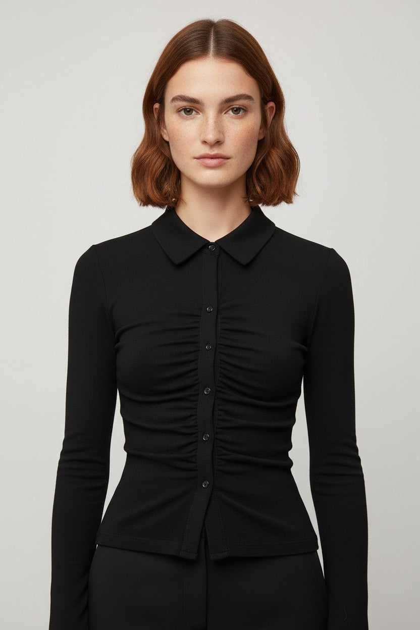Bik Bok Damen Top Schwarz Größe XS