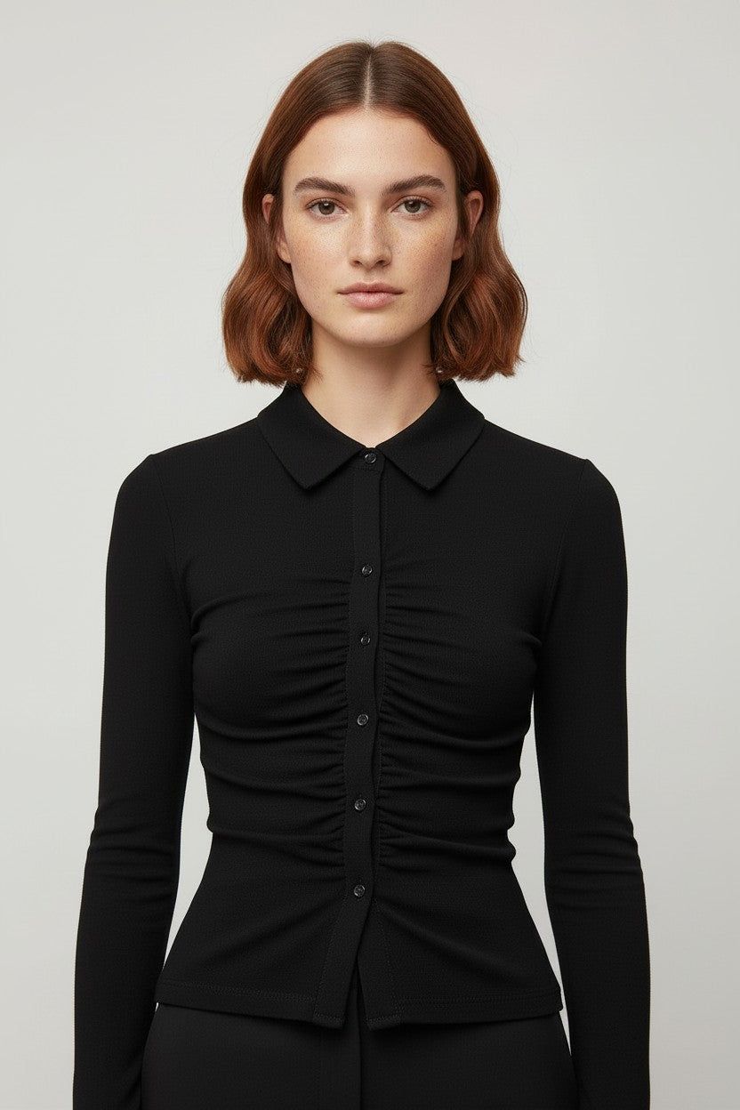 Bik Bok Damen Top Schwarz Größe XS