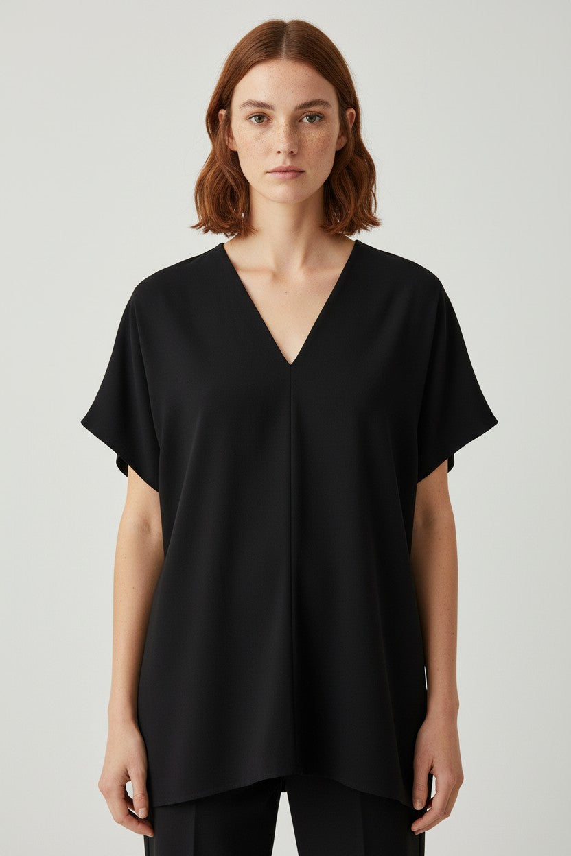 COS Damen Top Schwarz Größe M