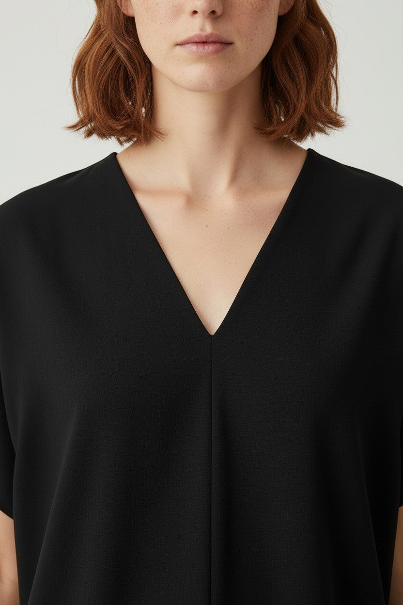 COS Damen Top Schwarz Größe M