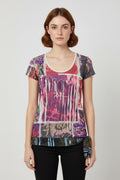 Desigual Damen Top Mehrfarbig Größe S