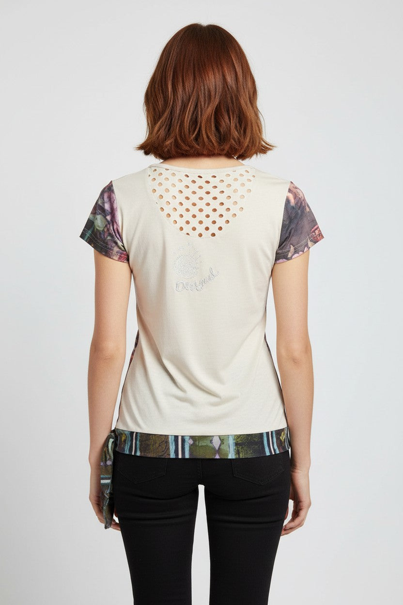 Desigual Damen Top Mehrfarbig Größe S