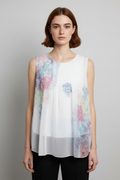 Desigual Damen Top Weiß Mehrfarbig Größe XL