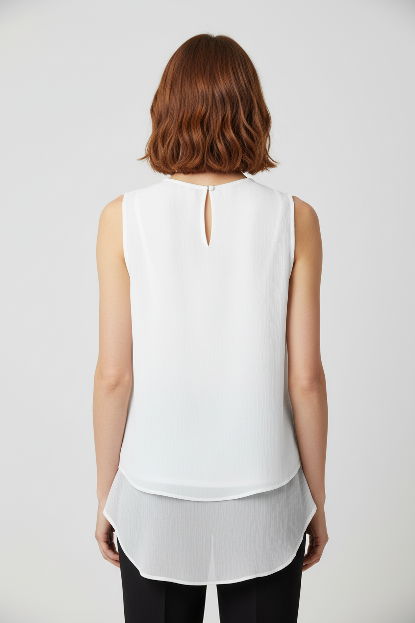 Desigual Damen Top Weiß Mehrfarbig Größe XL