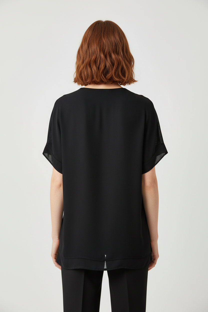 ESPRIT Damen Top Schwarz Größe XL